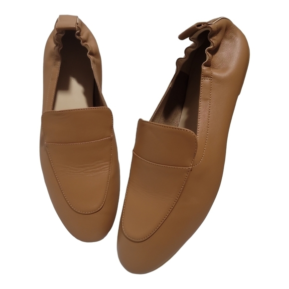 Everlane The Day Loafer in Caramel 10.5 Like New Modern Italian Leather Cushion - Picture 1 of 11